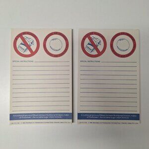 Mead Johnson ProSobee Note Pads Tablets 7 x 5 Hungry Eat‎ An Orange Lined Paper